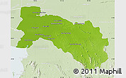 Physical Map of Chachoengsao, lighten