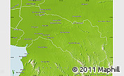 Physical Map of Chachoengsao