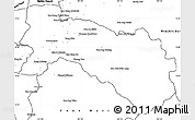 Blank Simple Map of Chachoengsao
