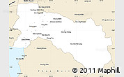 Classic Style Simple Map of Chachoengsao