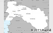 Gray Simple Map of Chachoengsao