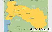 Savanna Style Simple Map of Chachoengsao