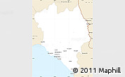 Classic Style Simple Map of Chanthaburi
