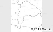 Blank Simple Map of Chon Buri, no labels