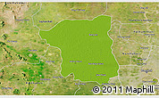 Physical 3D Map of Nakhon Pathom, satellite outside