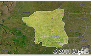 Satellite 3D Map of Nakhon Pathom, darken