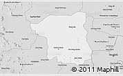 Silver Style 3D Map of Nakhon Pathom