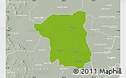 Physical Map of Nakhon Pathom, lighten, semi-desaturated