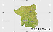 Satellite Map of Nakhon Pathom, single color outside