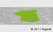 Physical Panoramic Map of Nakhon Pathom, lighten, desaturated