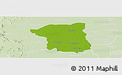 Physical Panoramic Map of Nakhon Pathom, lighten