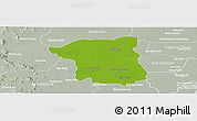 Physical Panoramic Map of Nakhon Pathom, lighten, semi-desaturated