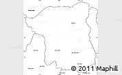 Blank Simple Map of Nakhon Pathom