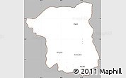 Gray Simple Map of Nakhon Pathom, cropped outside