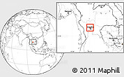 Blank Location Map of Nonthaburi