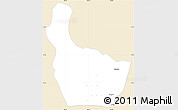 Classic Style Simple Map of Nonthaburi, single color outside