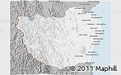 Gray 3D Map of Phetcha Buri