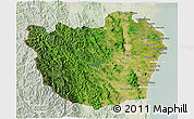 Satellite 3D Map of Phetcha Buri, lighten