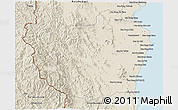 Shaded Relief 3D Map of Phetcha Buri