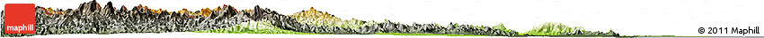 Physical Horizon Map of Phetcha Buri, darken, semi-desaturated