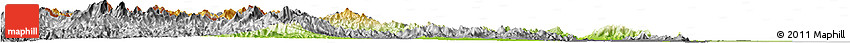 Physical Horizon Map of Phetcha Buri, desaturated