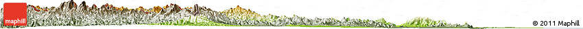 Physical Horizon Map of Phetcha Buri, semi-desaturated