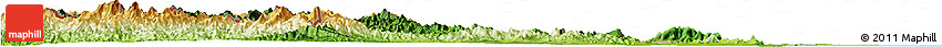 Satellite Horizon Map of Phetcha Buri, physical outside