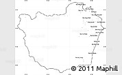Blank Simple Map of Phetcha Buri, cropped outside