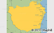 Savanna Style Simple Map of Phetcha Buri