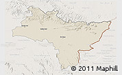Shaded Relief 3D Map of Prachin Buri, lighten