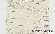 Shaded Relief Map of Prachin Buri