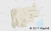 Shaded Relief Map of Ratchaburi, single color outside