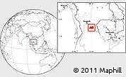 Blank Location Map of Rayong