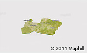 Satellite 3D Map of Samut Prakan, cropped outside