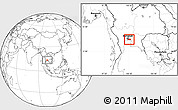Blank Location Map of Samut Prakan