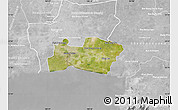 Satellite Map of Samut Prakan, lighten, desaturated