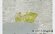 Satellite Map of Samut Prakan, lighten, semi-desaturated