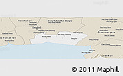 Classic Style Panoramic Map of Samut Prakan