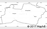 Blank Simple Map of Samut Prakan