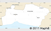Classic Style Simple Map of Samut Prakan