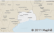 Classic Style 3D Map of Samut Sakhon