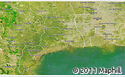 Satellite 3D Map of Samut Sakhon