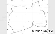Blank Simple Map of Samut Sakhon, cropped outside, no labels