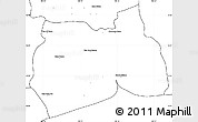 Blank Simple Map of Samut Sakhon
