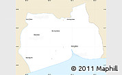 Classic Style Simple Map of Samut Sakhon, single color outside