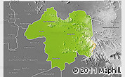 Physical 3D Map of Sara Buri, desaturated