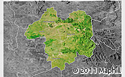 Satellite 3D Map of Sara Buri, desaturated