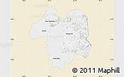Classic Style Map of Sara Buri, single color outside