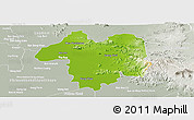 Physical Panoramic Map of Sara Buri, lighten, semi-desaturated