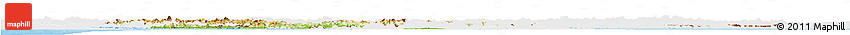 Physical Horizon Map of Thailand, single color outside